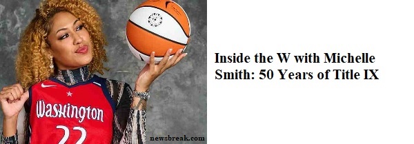 Inside the W with Michelle Smith 50 Years of Title IX (banner)